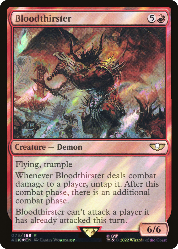 Bloodthirster (Surge Foil) [Universes Beyond: Warhammer 40,000] | Grognard Games
