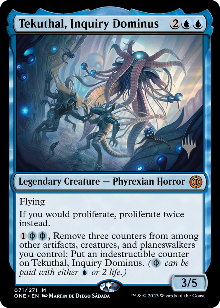 Tekuthal, Inquiry Dominus (Promo Pack) [Phyrexia: All Will Be One Promos] | Grognard Games