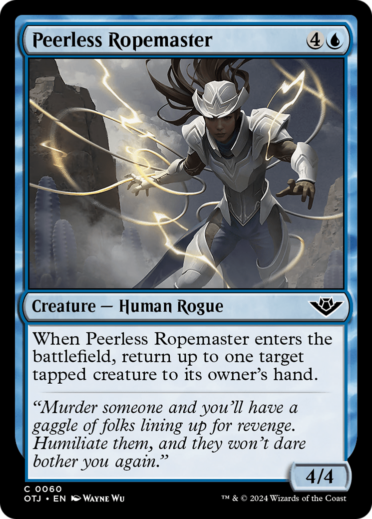 Peerless Ropemaster (OTJ-060) - Outlaws of Thunder Junction Foil | Grognard Games