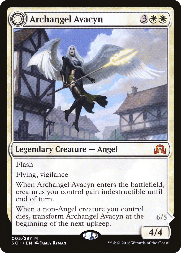Archangel Avacyn // Avacyn, the Purifier (SOI-005) - Shadows over Innistrad: (Double Faced Transform) | Grognard Games