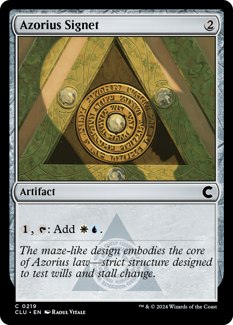 Azorius Signet [Ravnica: Clue Edition] | Grognard Games