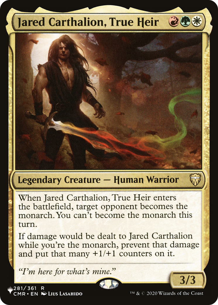 Jared Carthalion, True Heir [The List] | Grognard Games