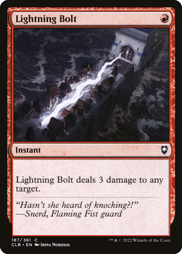 Lightning Bolt [Commander Legends: Battle for Baldur's Gate] | Grognard Games