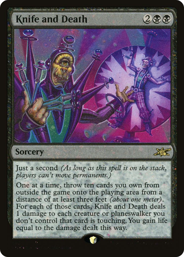 Knife and Death (Galaxy Foil) [Unfinity] | Grognard Games