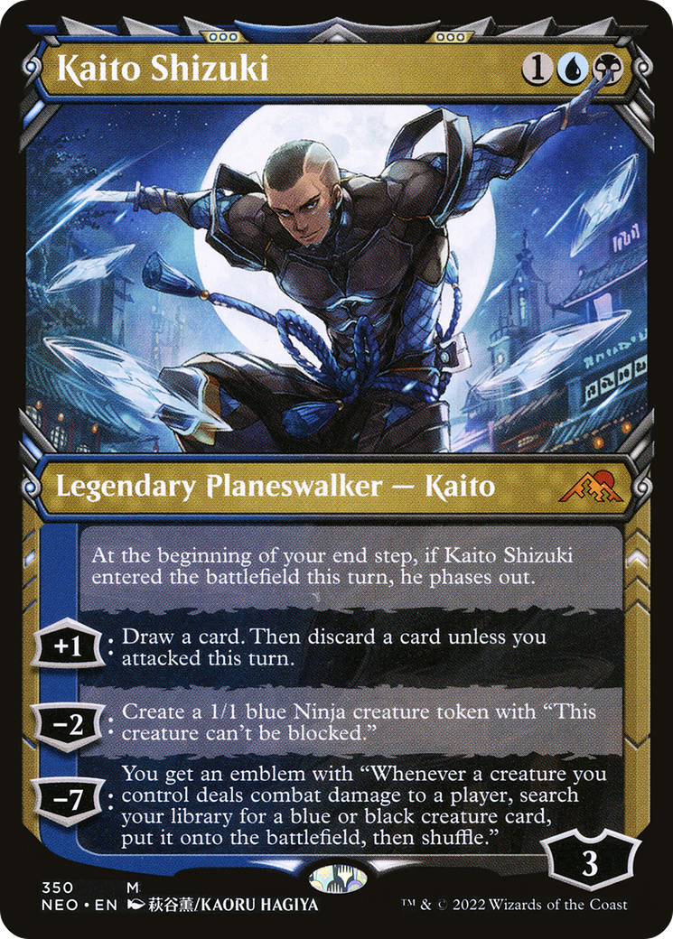 Kaito Shizuki (Showcase Ninja) [Kamigawa: Neon Dynasty] | Grognard Games