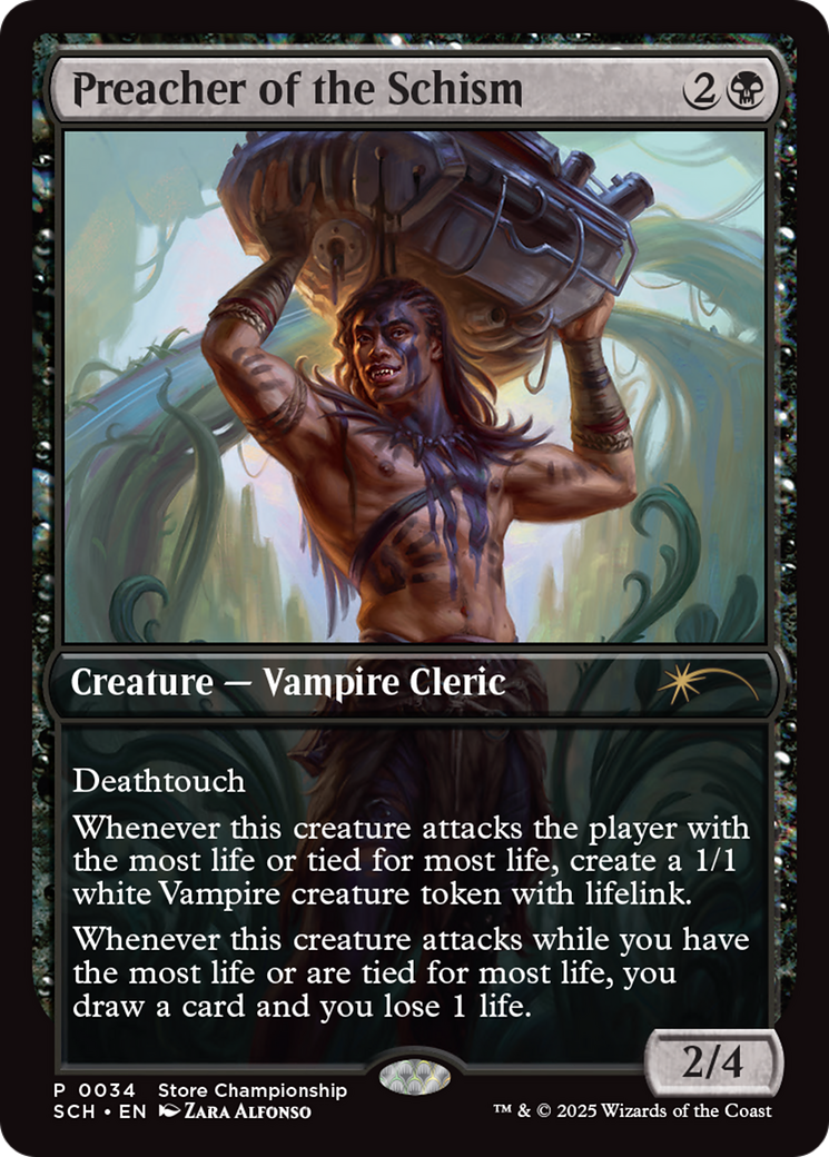 Preacher of the Schism (GAME-034) - Store Championships Foil | Grognard Games
