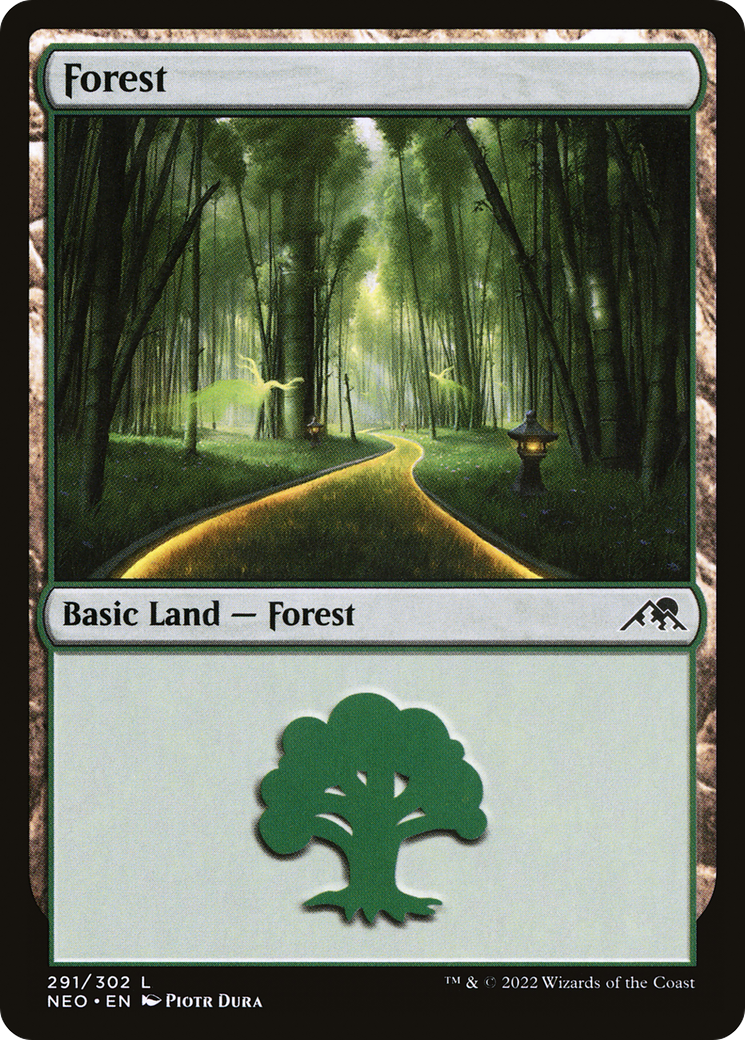 Forest (291) [Kamigawa: Neon Dynasty] | Grognard Games