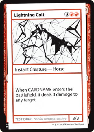 Lightning Colt (2021 Edition) [Mystery Booster Playtest Cards] | Grognard Games