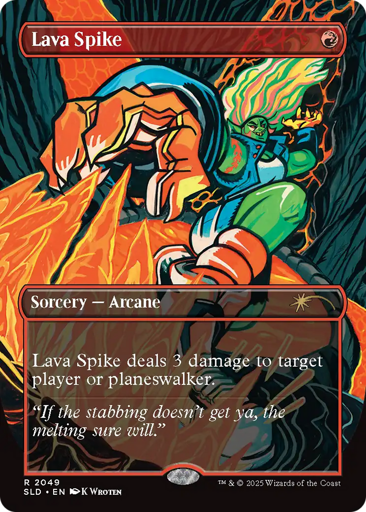Lava Spike (2049) (Rainbow Foil) [Secret Lair Drop Series] | Grognard Games