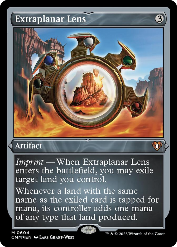 Extraplanar Lens (Foil Etched) [Commander Masters] | Grognard Games