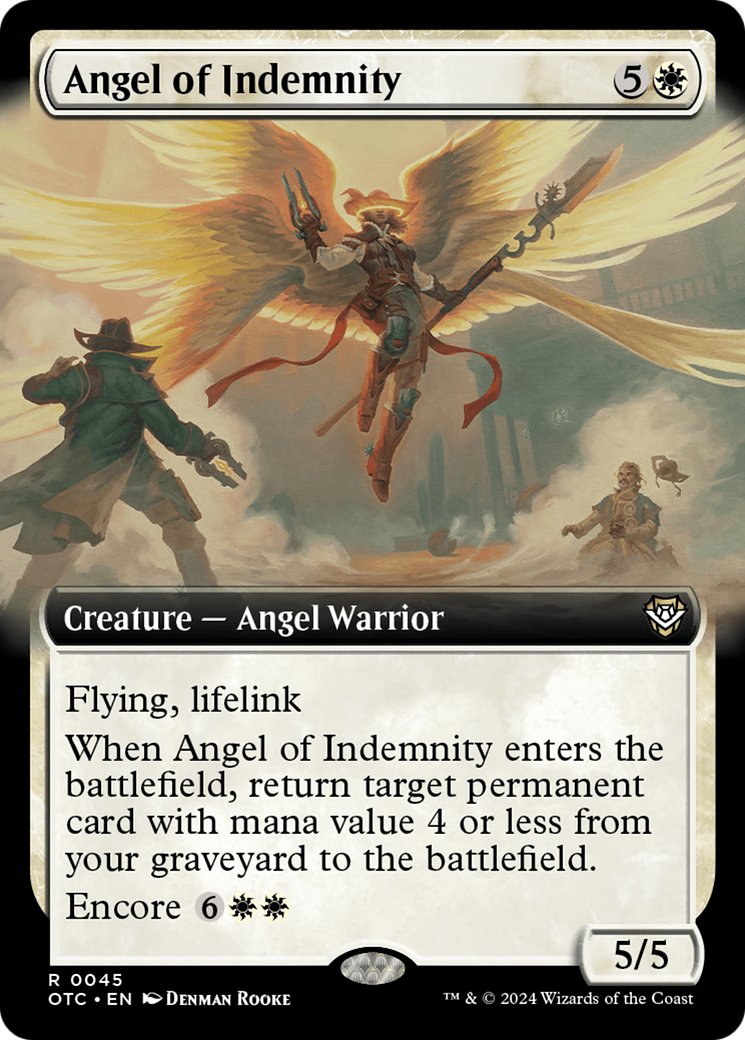 Angel of Indemnity (Extended Art) [Outlaws of Thunder Junction Commander] | Grognard Games