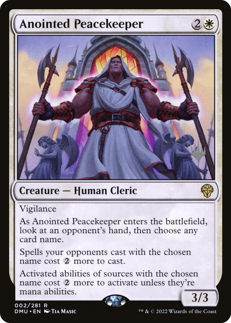 Anointed Peacekeeper (Promo Pack) [Dominaria United Promos] | Grognard Games