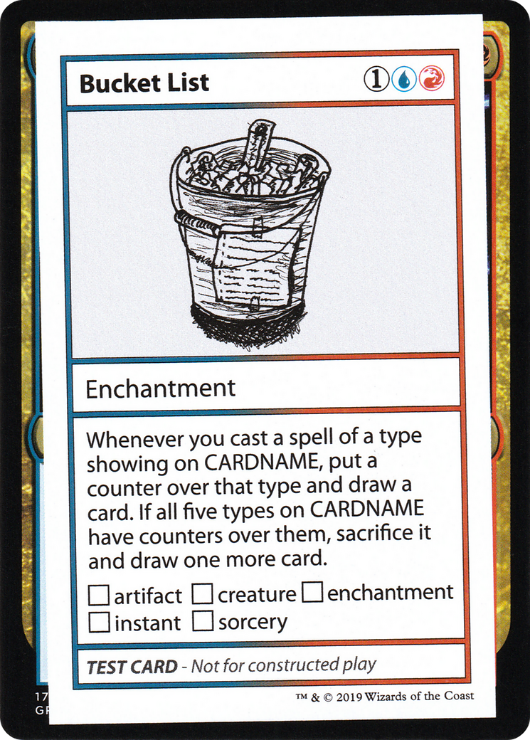 Bucket List (2021 Edition) [Mystery Booster Playtest Cards] | Grognard Games
