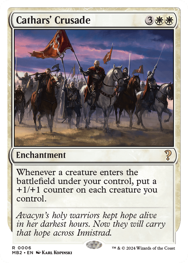 Cathars' Crusade (White Border) [Mystery Booster 2] | Grognard Games