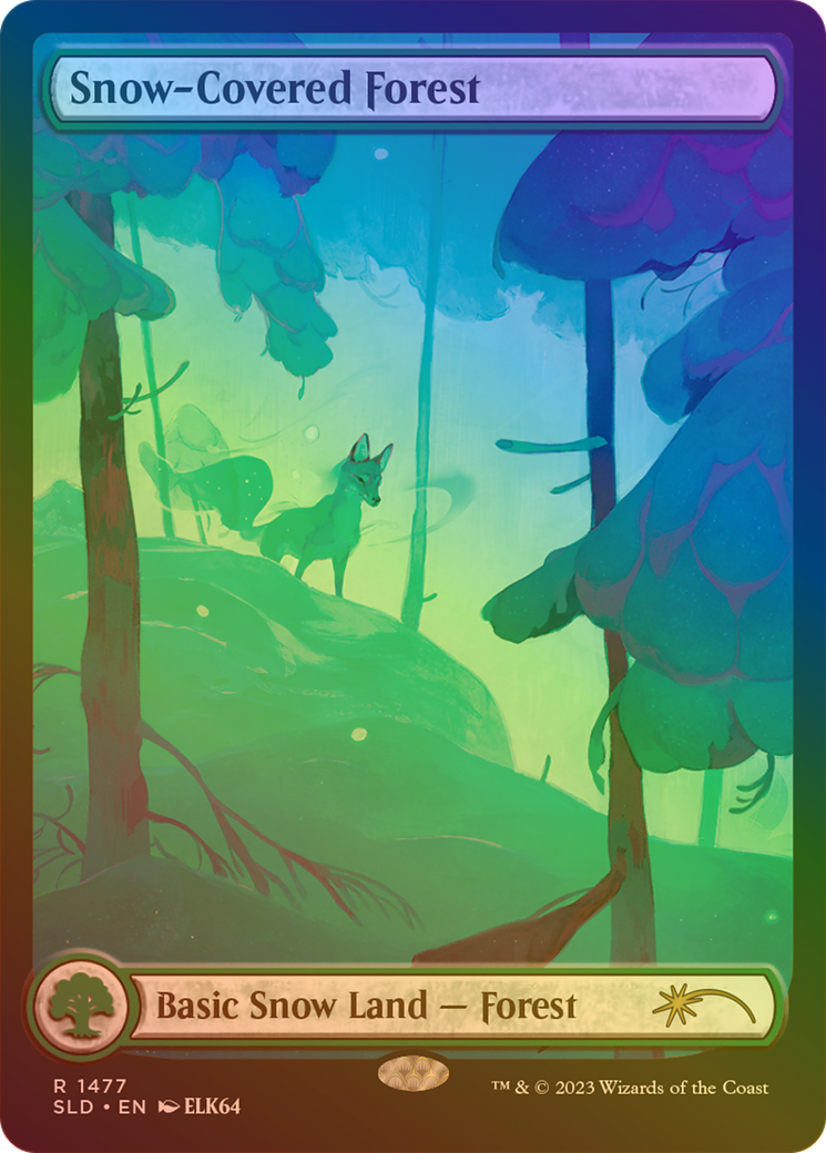 Snow-Covered Forest (1477) (Rainbow Foil) [Secret Lair Drop Series] | Grognard Games