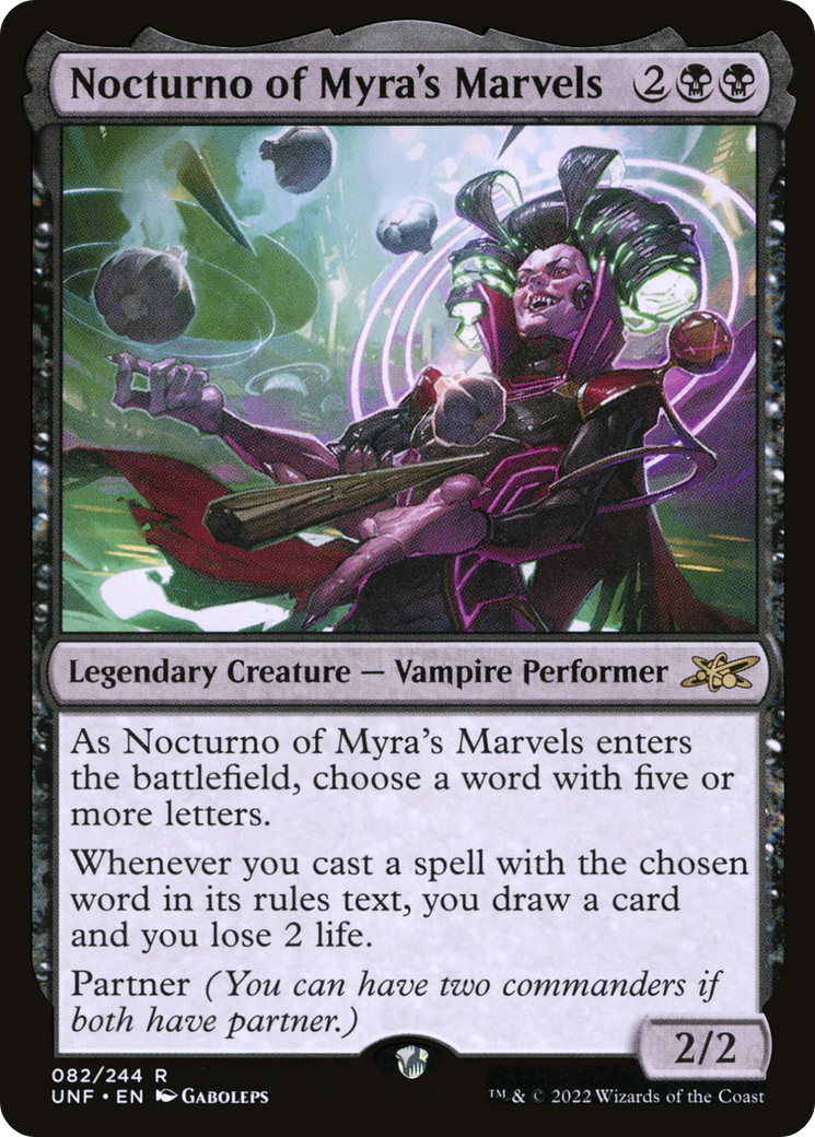 Nocturno of Myra's Marvels [Unfinity] | Grognard Games