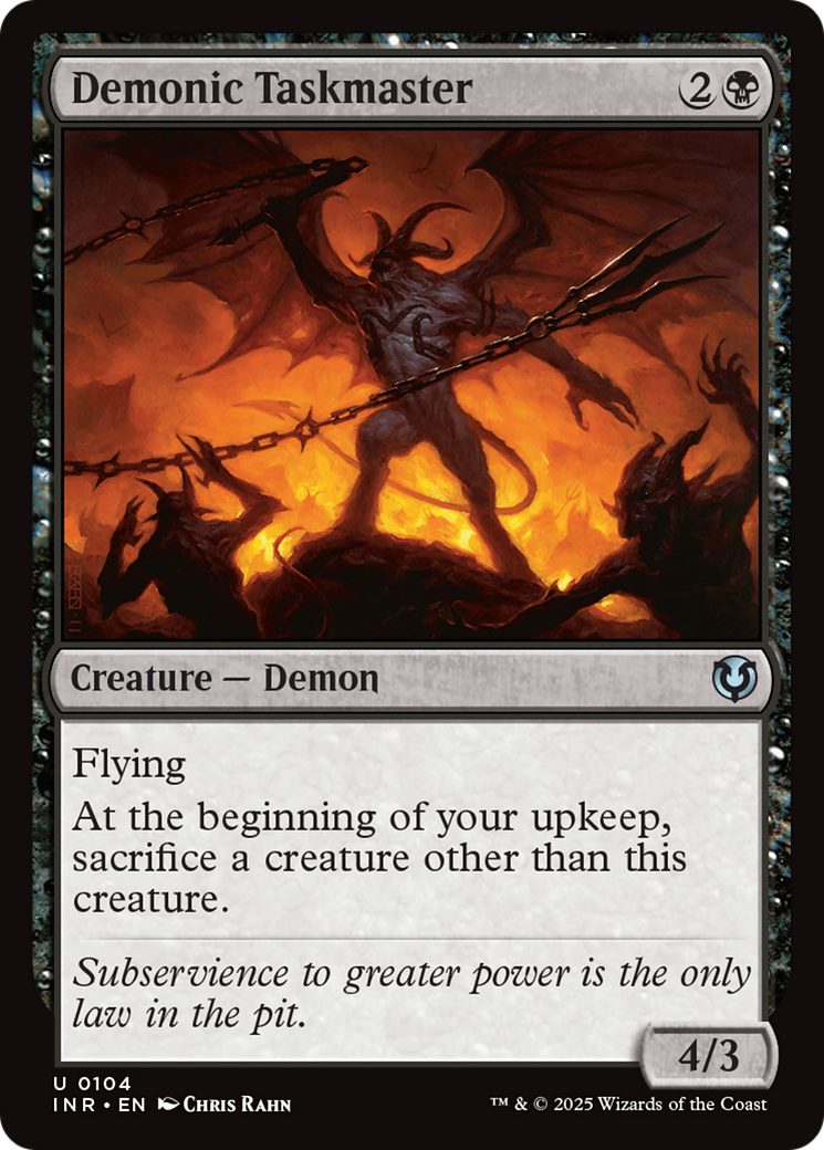 Demonic Taskmaster [Innistrad Remastered] | Grognard Games