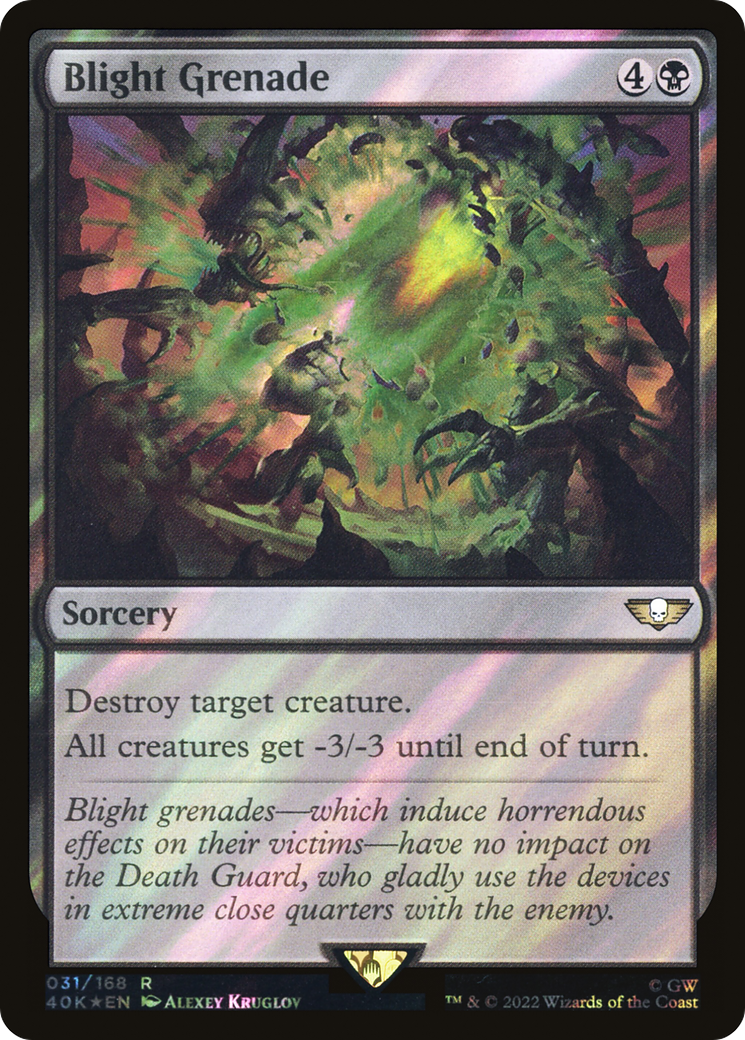 Blight Grenade (Surge Foil) [Universes Beyond: Warhammer 40,000] | Grognard Games