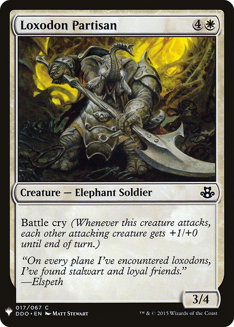 Loxodon Partisan [Mystery Booster] | Grognard Games
