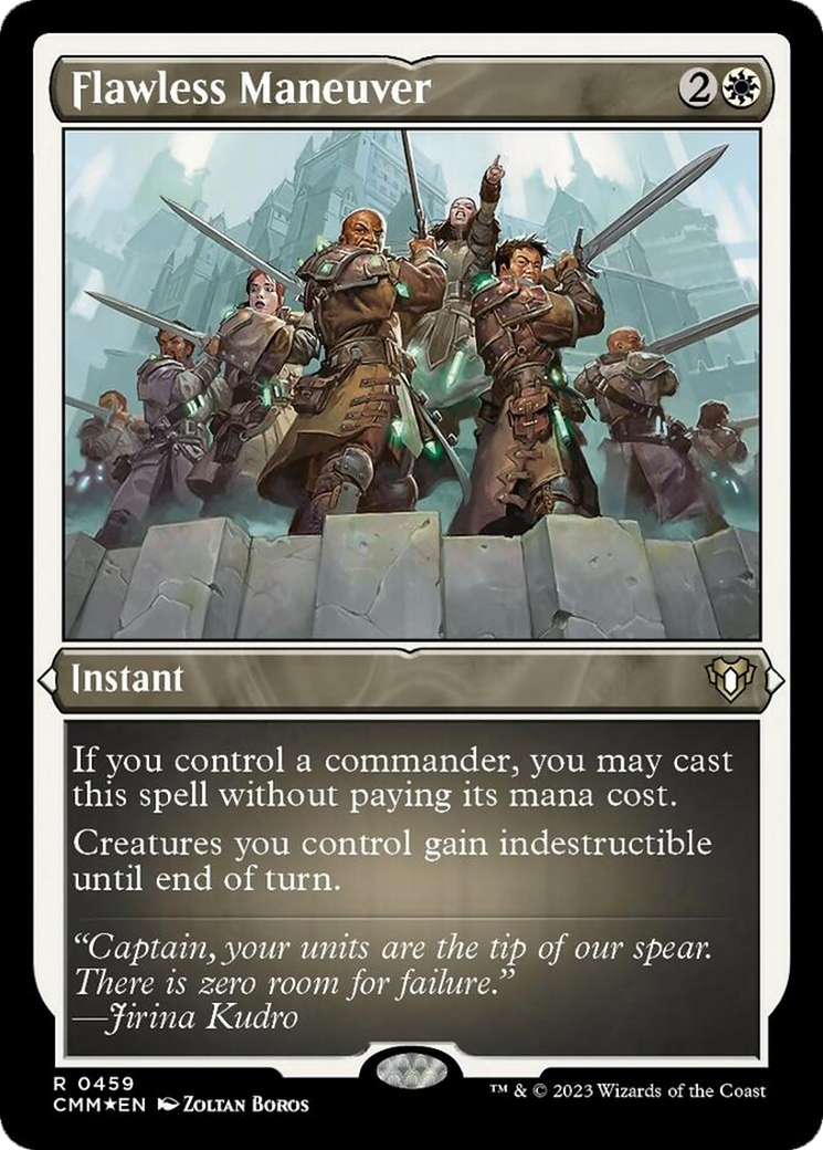 Flawless Maneuver (Foil Etched) [Commander Masters] | Grognard Games