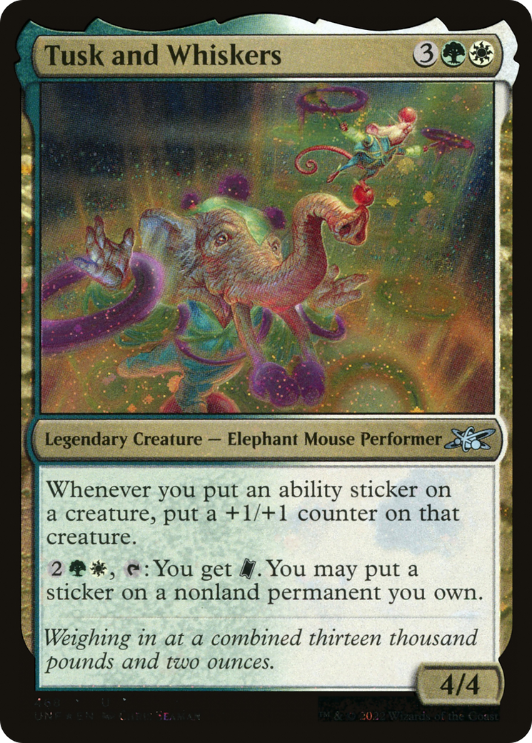 Tusk and Whiskers (Galaxy Foil) [Unfinity] | Grognard Games
