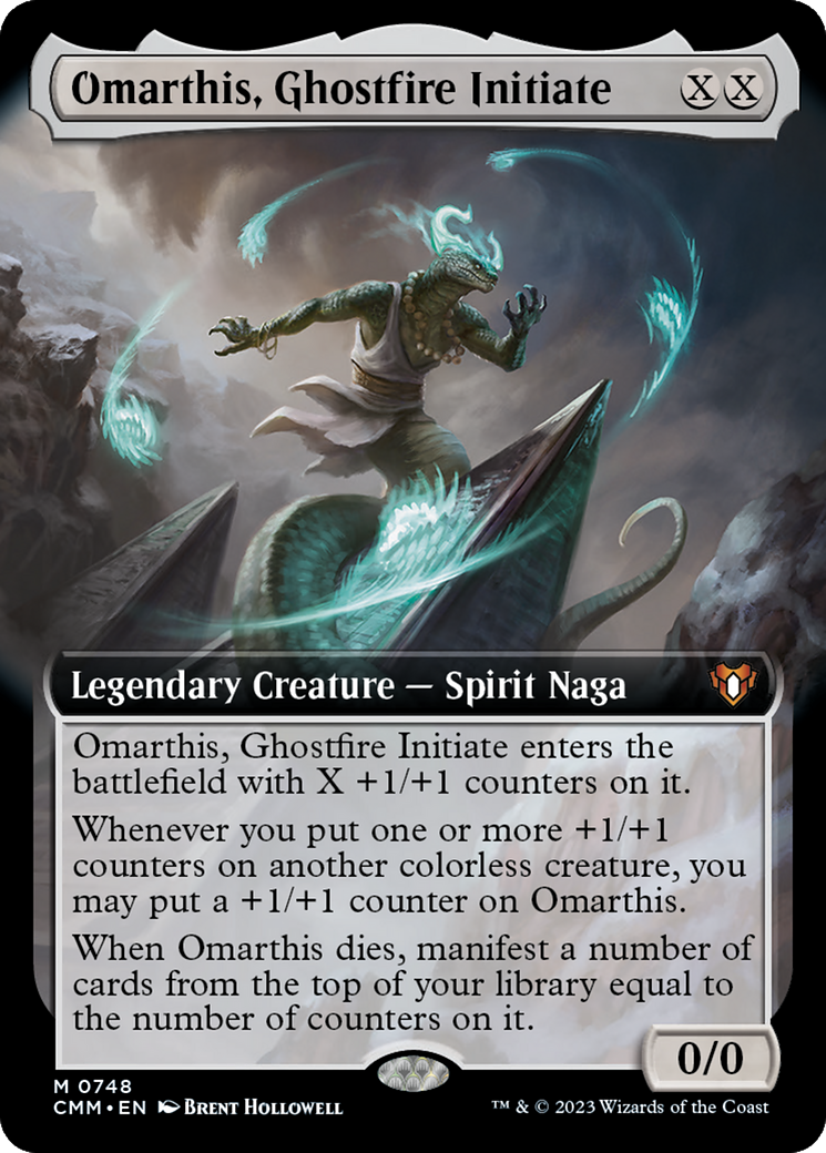 Omarthis, Ghostfire Initiate (Extended Art) [Commander Masters] | Grognard Games