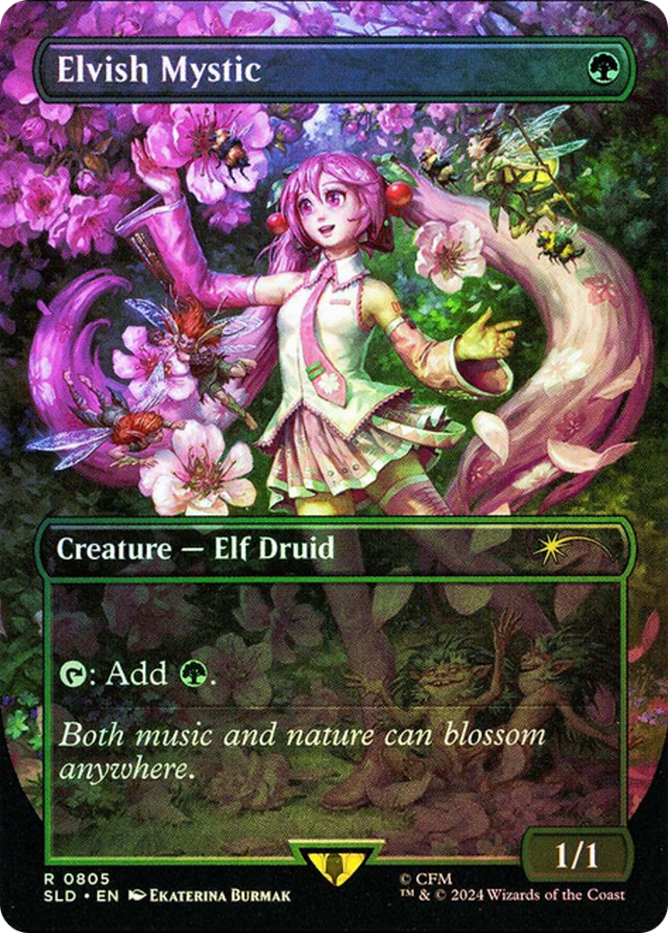 Elvish Mystic (0805) (Rainbow Foil) [Secret Lair Drop Series] | Grognard Games