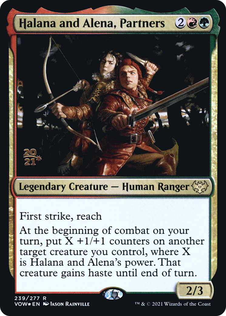 Halana and Alena, Partners [Innistrad: Crimson Vow Prerelease Promos] | Grognard Games