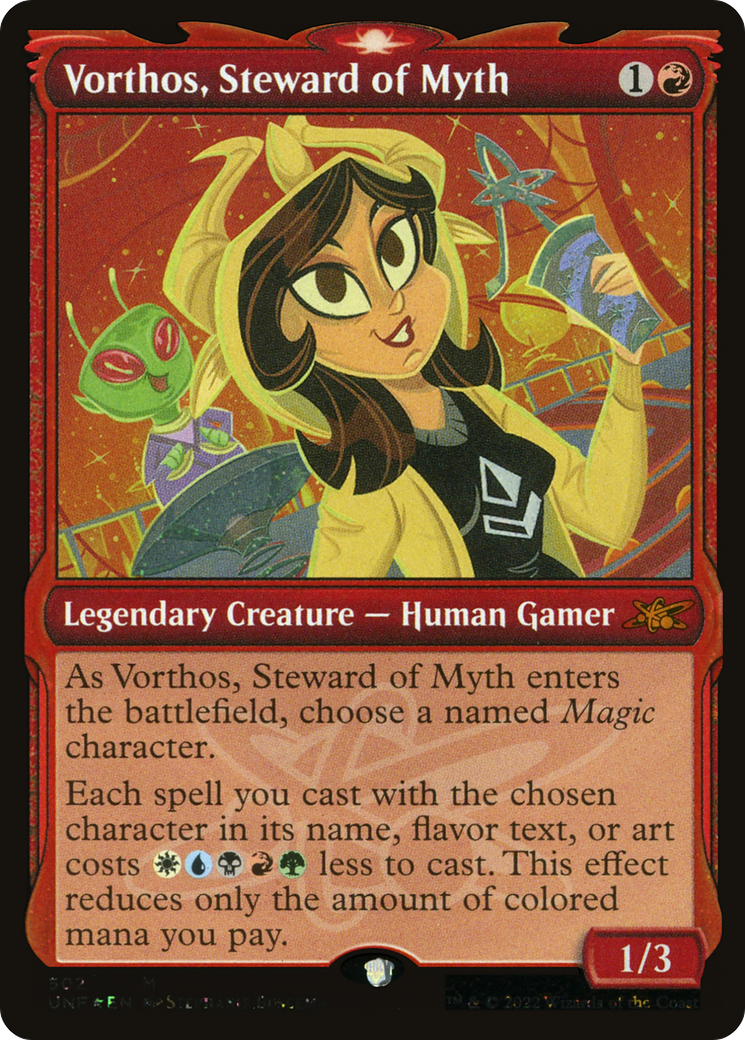 Vorthos, Steward of Myth (Showcase) (Galaxy Foil) [Unfinity] | Grognard Games