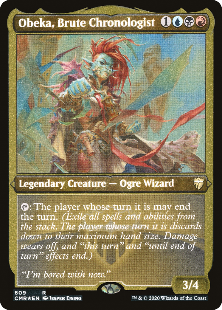Obeka, Brute Chronologist (Etched) [Commander Legends] | Grognard Games