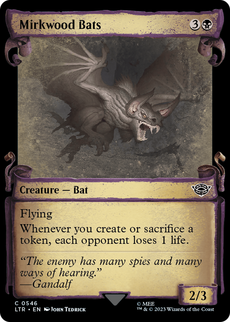 Mirkwood Bats [The Lord of the Rings: Tales of Middle-Earth Showcase Scrolls] | Grognard Games