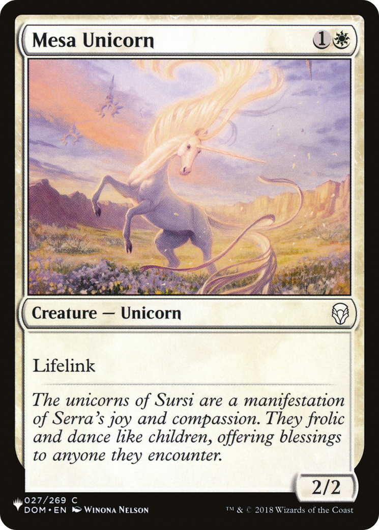 Mesa Unicorn [The List] | Grognard Games