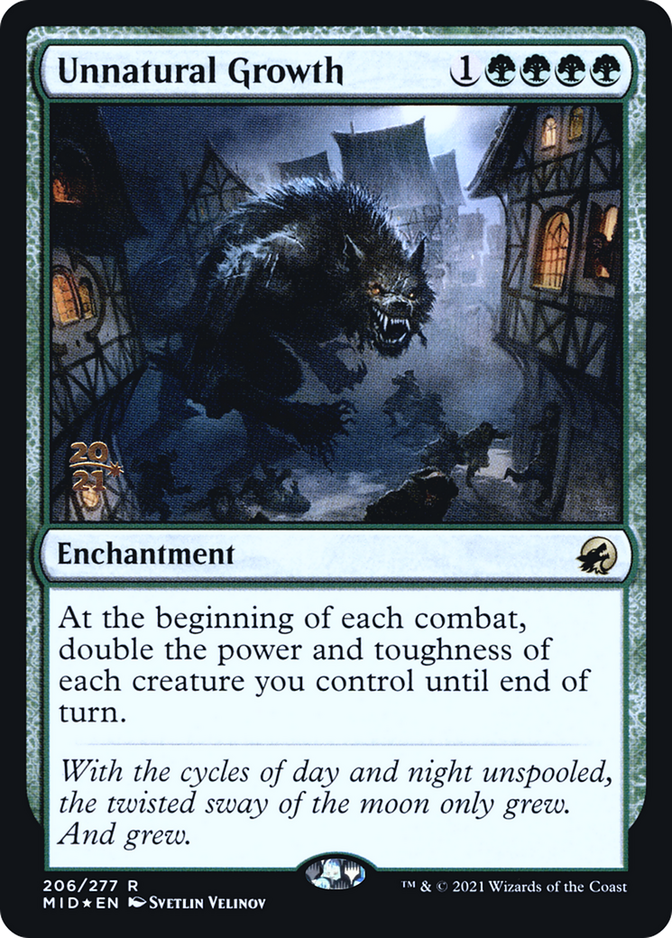 Unnatural Growth [Innistrad: Midnight Hunt Prerelease Promos] | Grognard Games