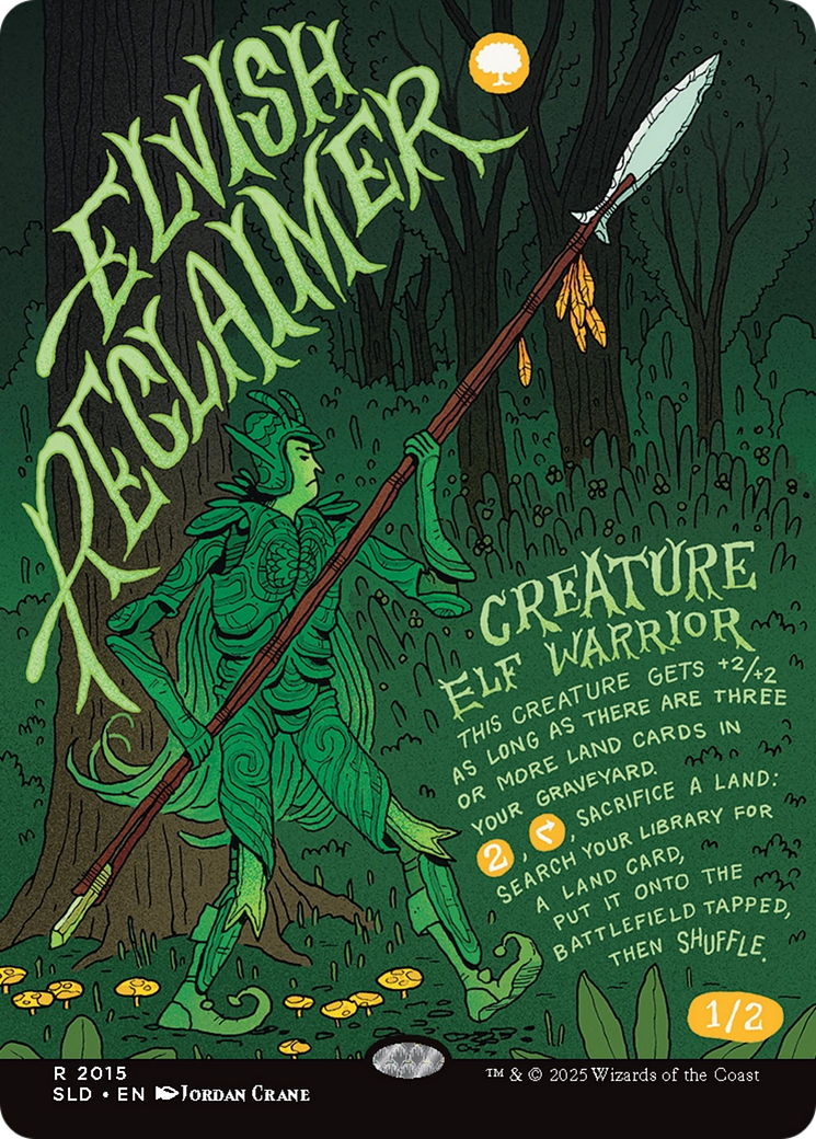 Elvish Reclaimer (SLD-2015) - Secret Lair Drop (Borderless) | Grognard Games
