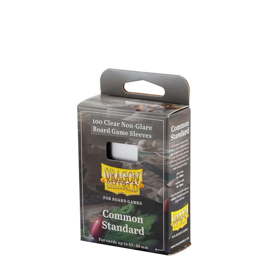 DRAGON SHIELD: BOARD GAME SLEEVES: CLEAR NONGLARE: COMMON STANDARD | Grognard Games
