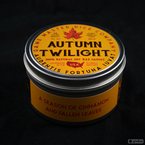 Autumn Twilight Gaming Candle | Grognard Games