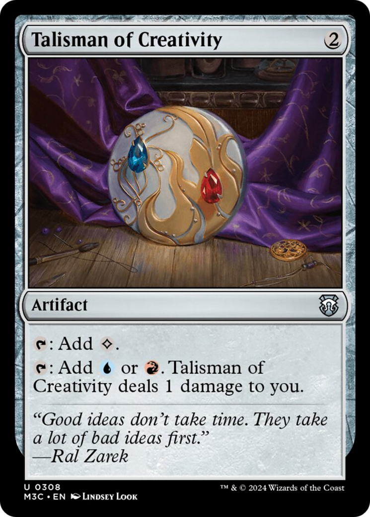 Talisman of Creativity (Ripple Foil) [Modern Horizons 3 Commander] | Grognard Games