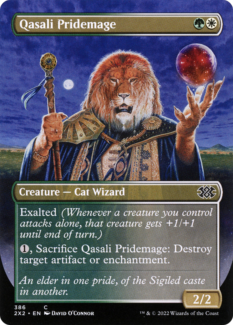 Qasali Pridemage (Borderless Alternate Art) [Double Masters 2022] | Grognard Games