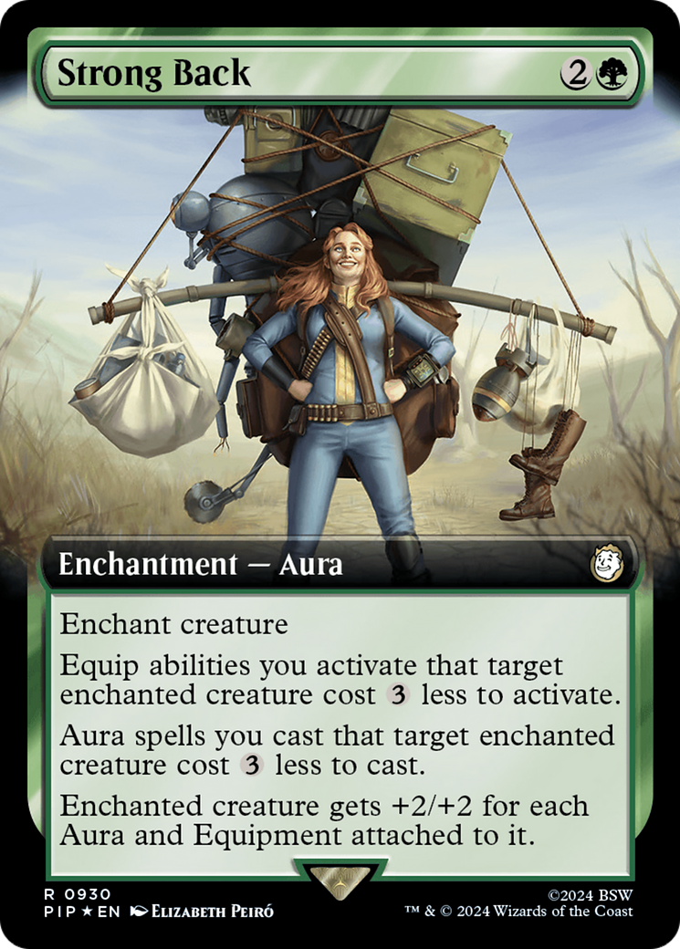 Strong Back (Extended Art) (Surge Foil) [Fallout] | Grognard Games