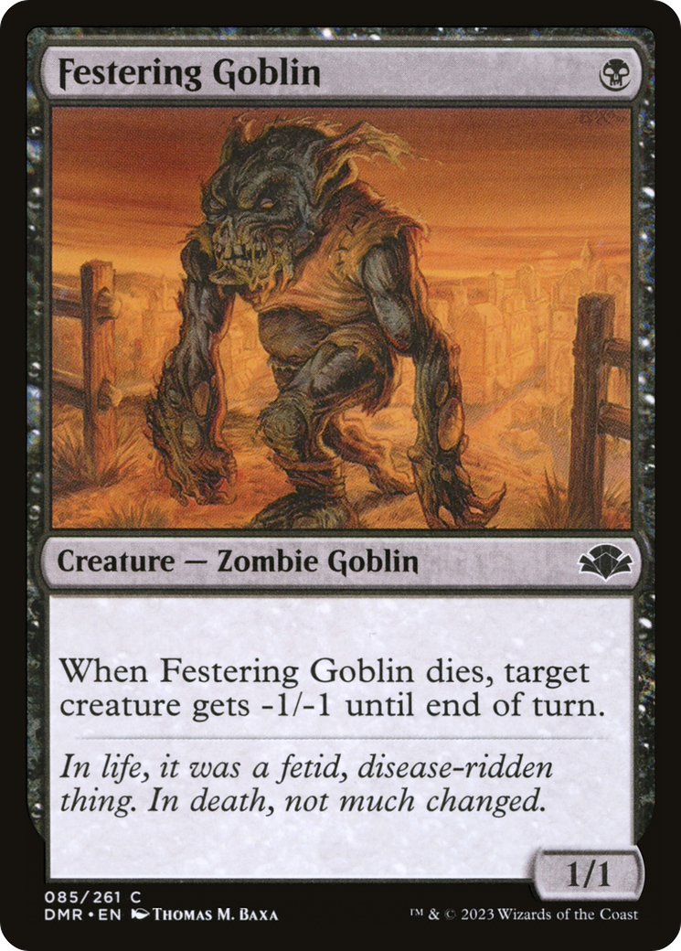 Festering Goblin [Dominaria Remastered] | Grognard Games