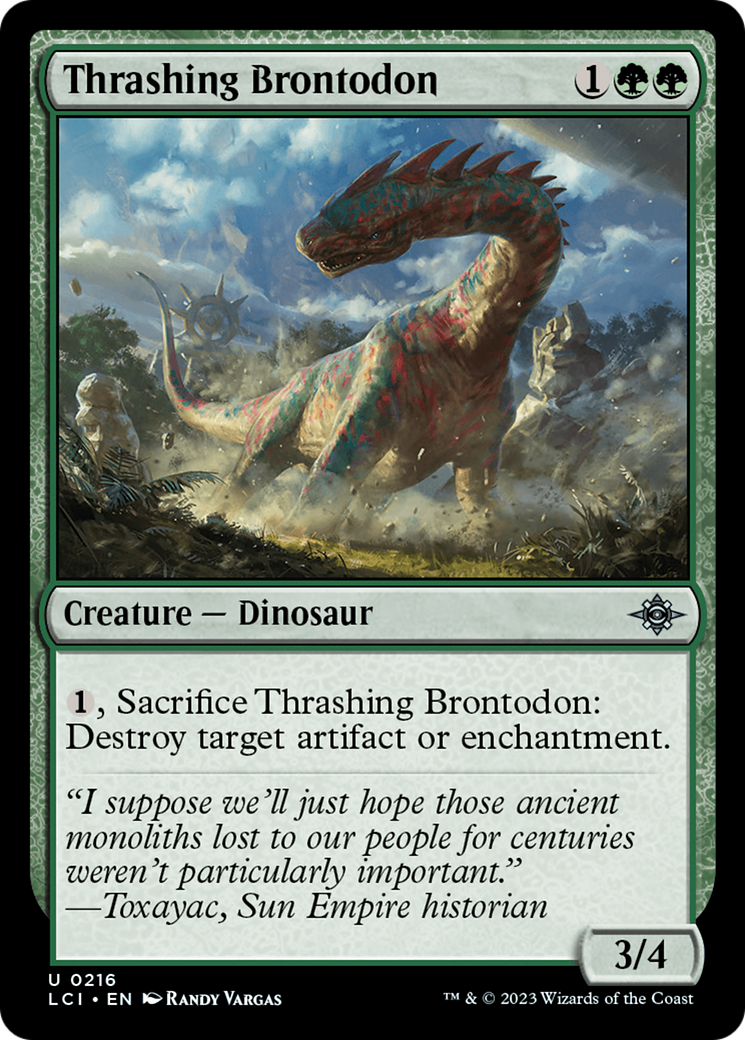 Thrashing Brontodon [The Lost Caverns of Ixalan] | Grognard Games