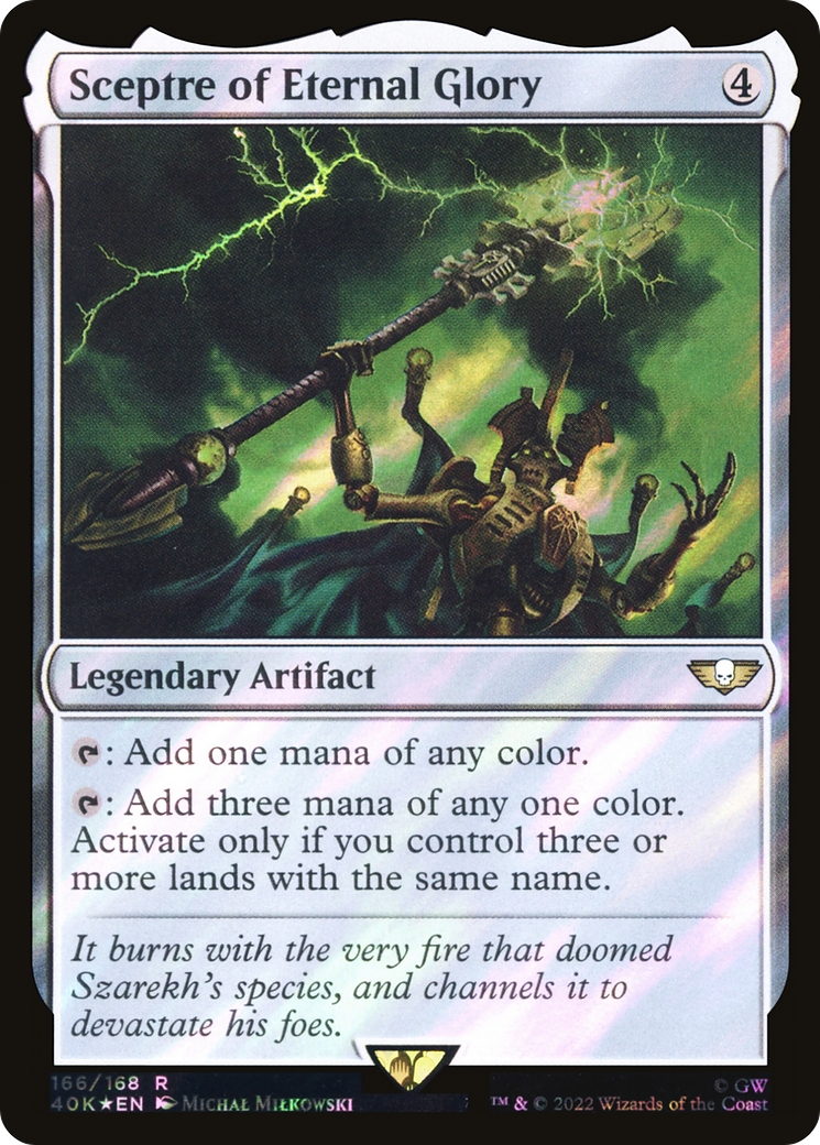 Sceptre of Eternal Glory (Surge Foil) [Universes Beyond: Warhammer 40,000] | Grognard Games