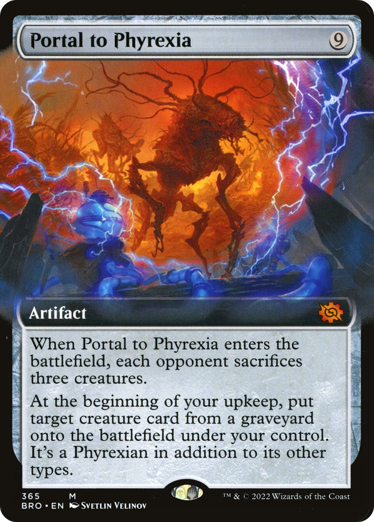 Portal to Phyrexia (Extended Art) [The Brothers' War] | Grognard Games