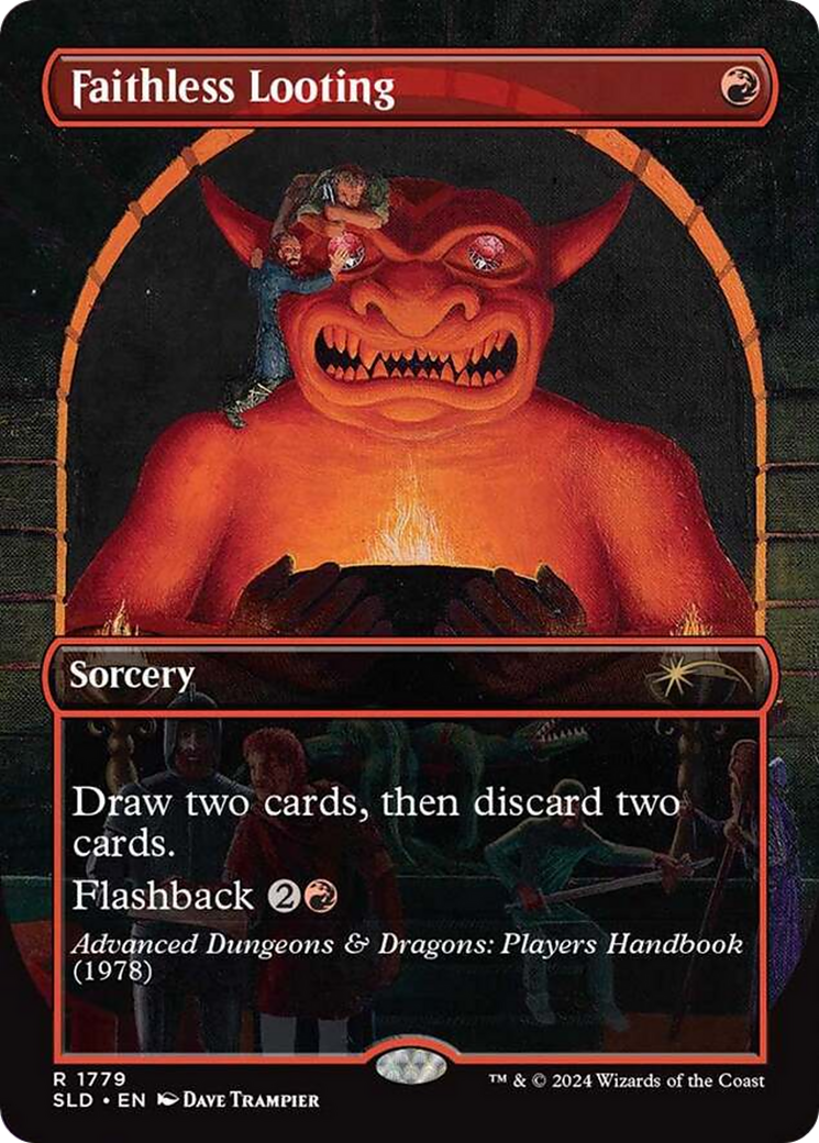 Faithless Looting (SLD-1779) - Secret Lair Drop (Borderless) Foil | Grognard Games