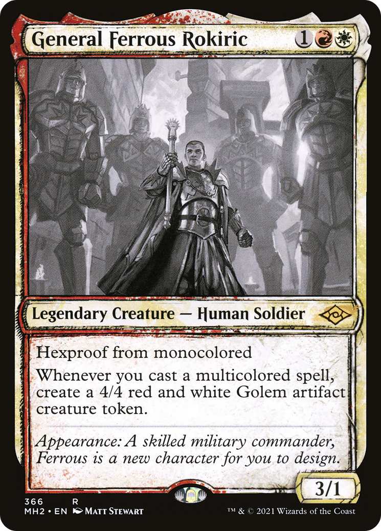 General Ferrous Rokiric (Sketch) [Modern Horizons 2] | Grognard Games