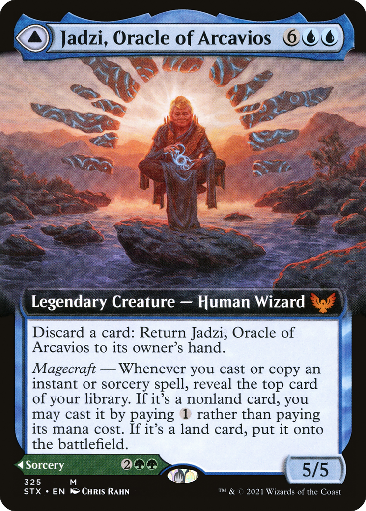 Jadzi, Oracle of Arcavios // Journey to the Oracle (Extended) [Strixhaven: School of Mages] | Grognard Games