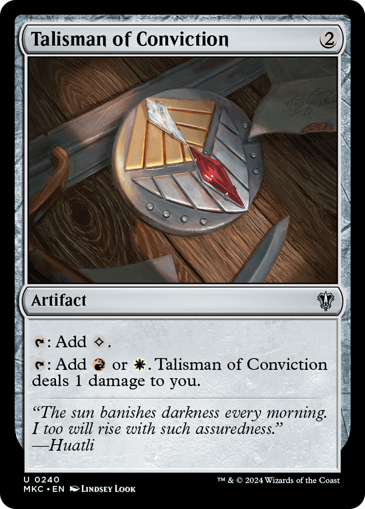 Talisman of Conviction [Murders at Karlov Manor Commander] | Grognard Games