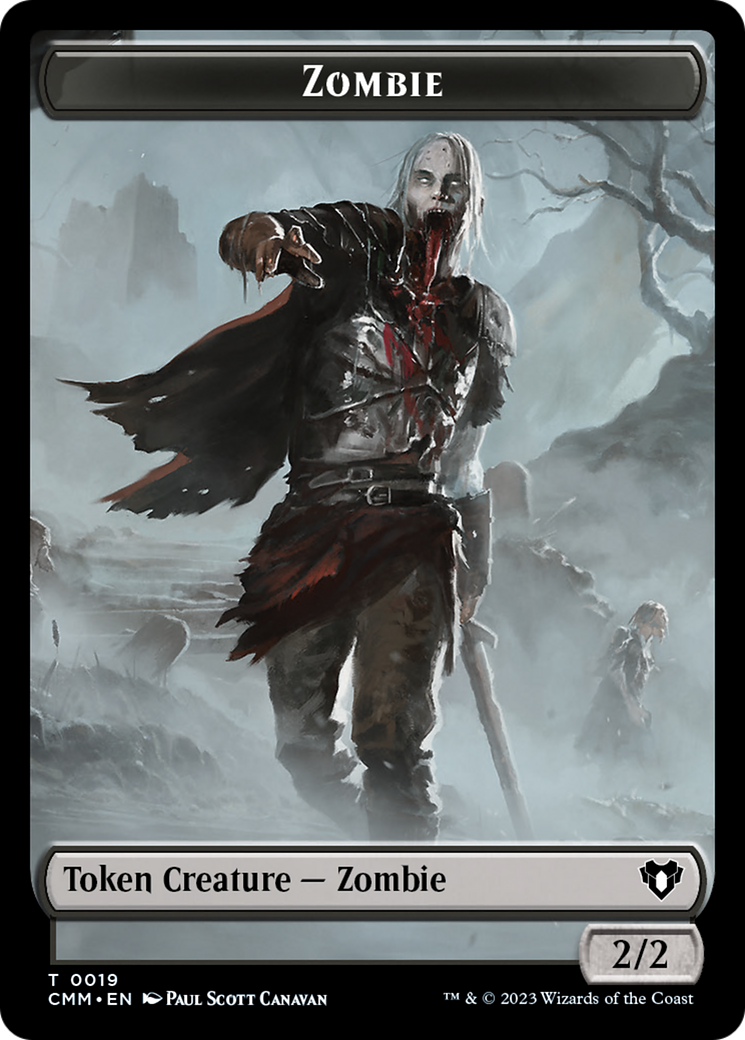 Zombie Token (19) [Commander Masters Tokens] | Grognard Games