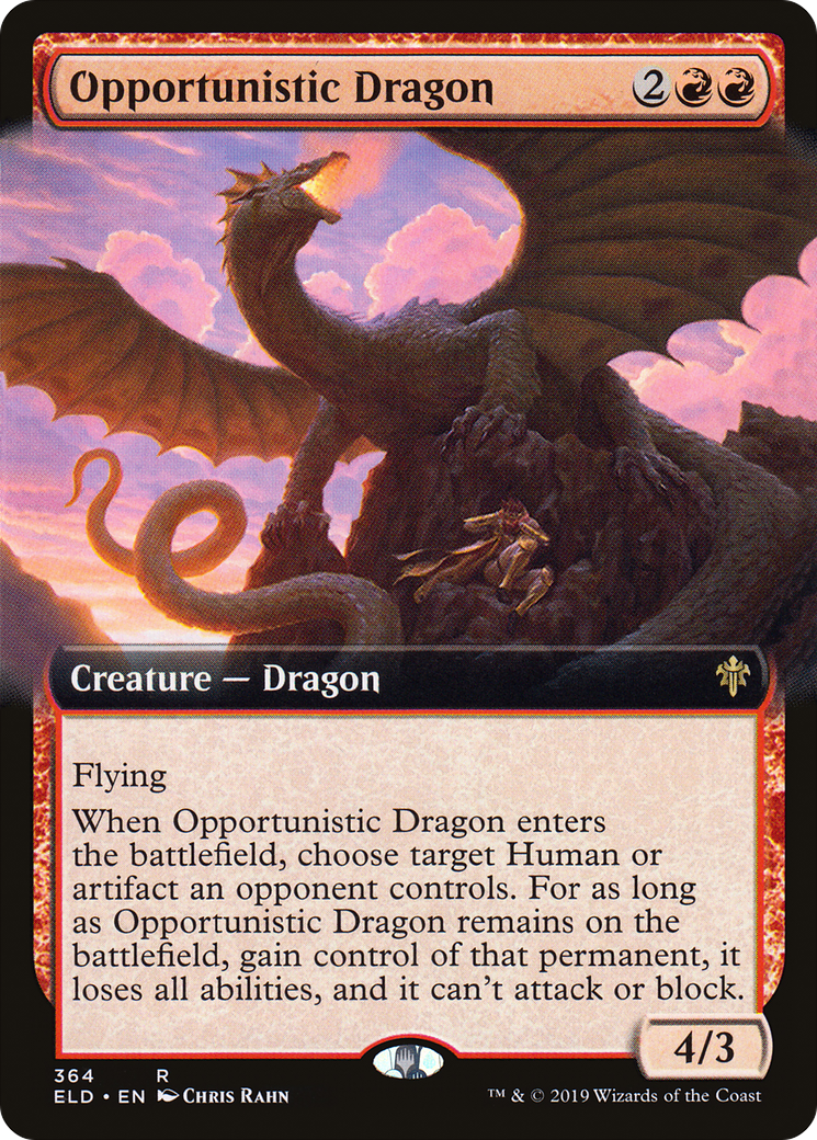 Opportunistic Dragon (Extended) [Throne of Eldraine] | Grognard Games