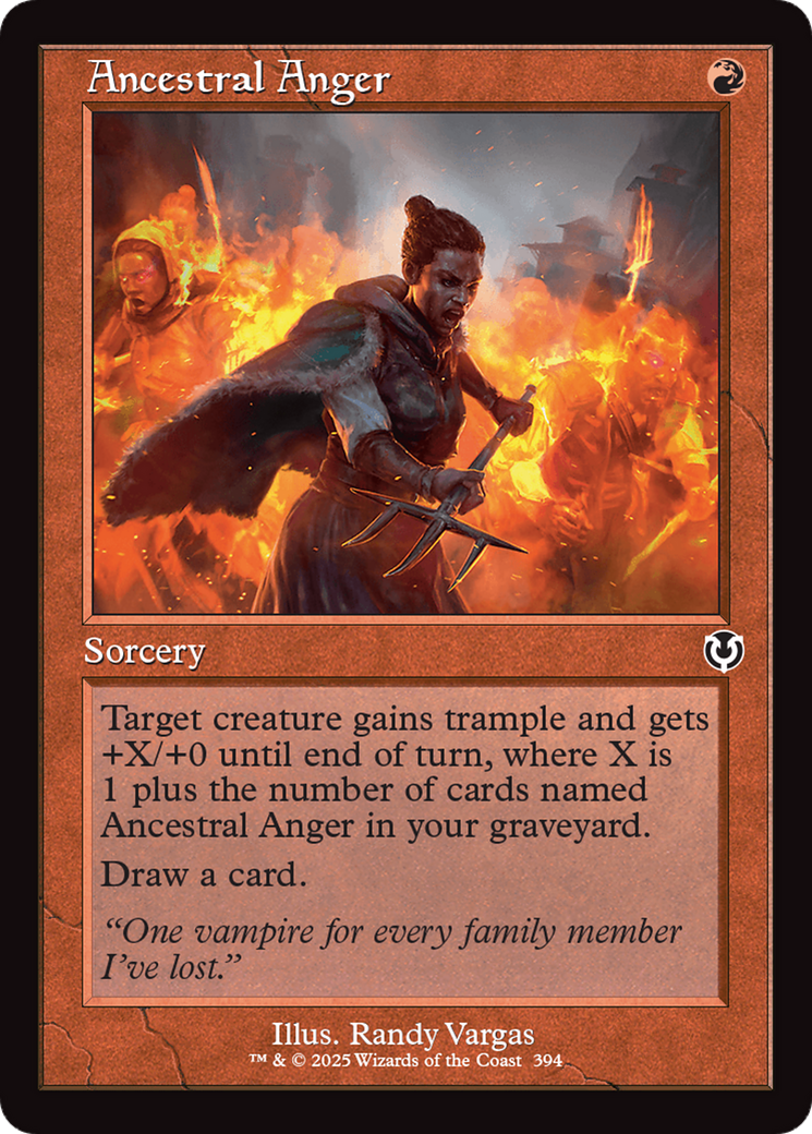 Ancestral Anger (Retro Frame) [Innistrad Remastered] | Grognard Games